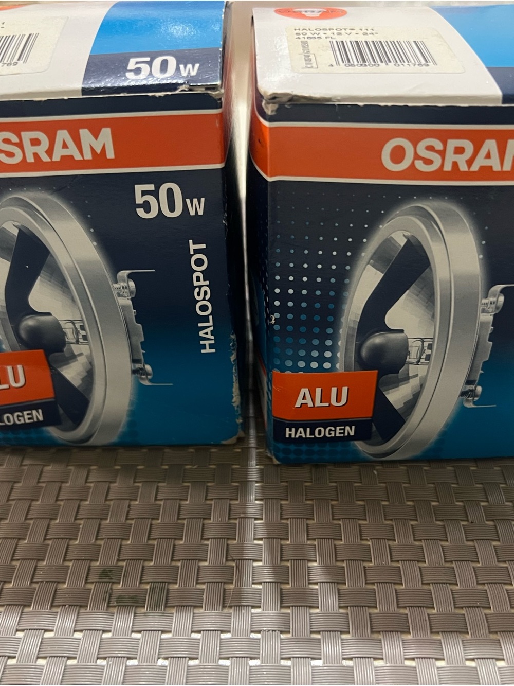 50W Alu Halogen Spotlight - Blue/Gray
